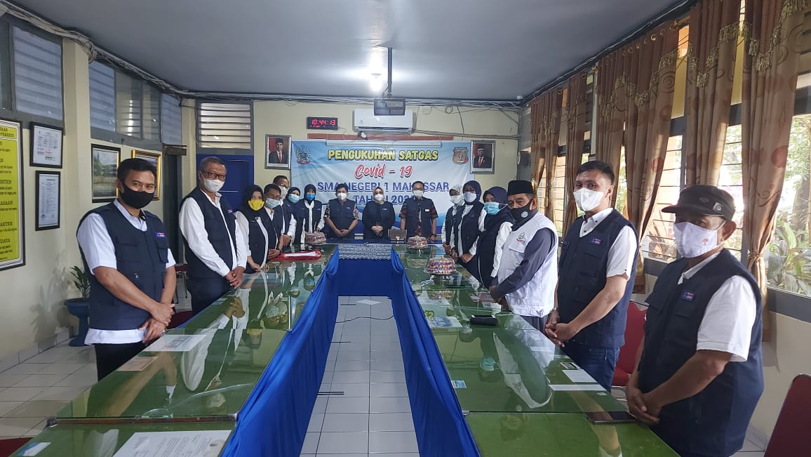 Kukuhkan Satgas Covid-19 Smansa Makassar, Fitri Ari Utami: Ini yang pertama di SMA